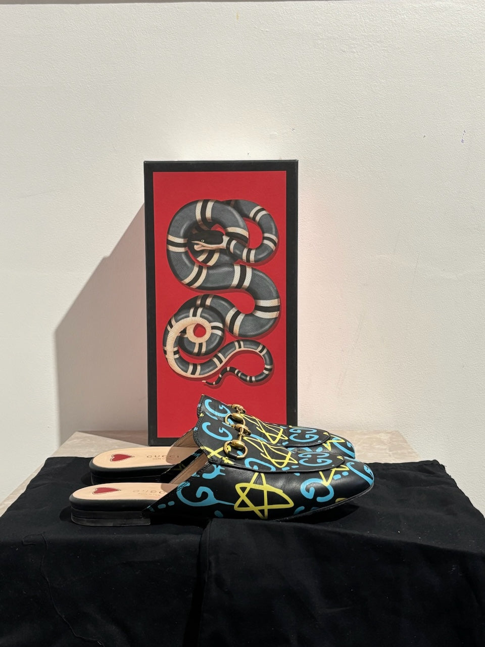 Mules Gucci Princetown Graffiti T.36,5