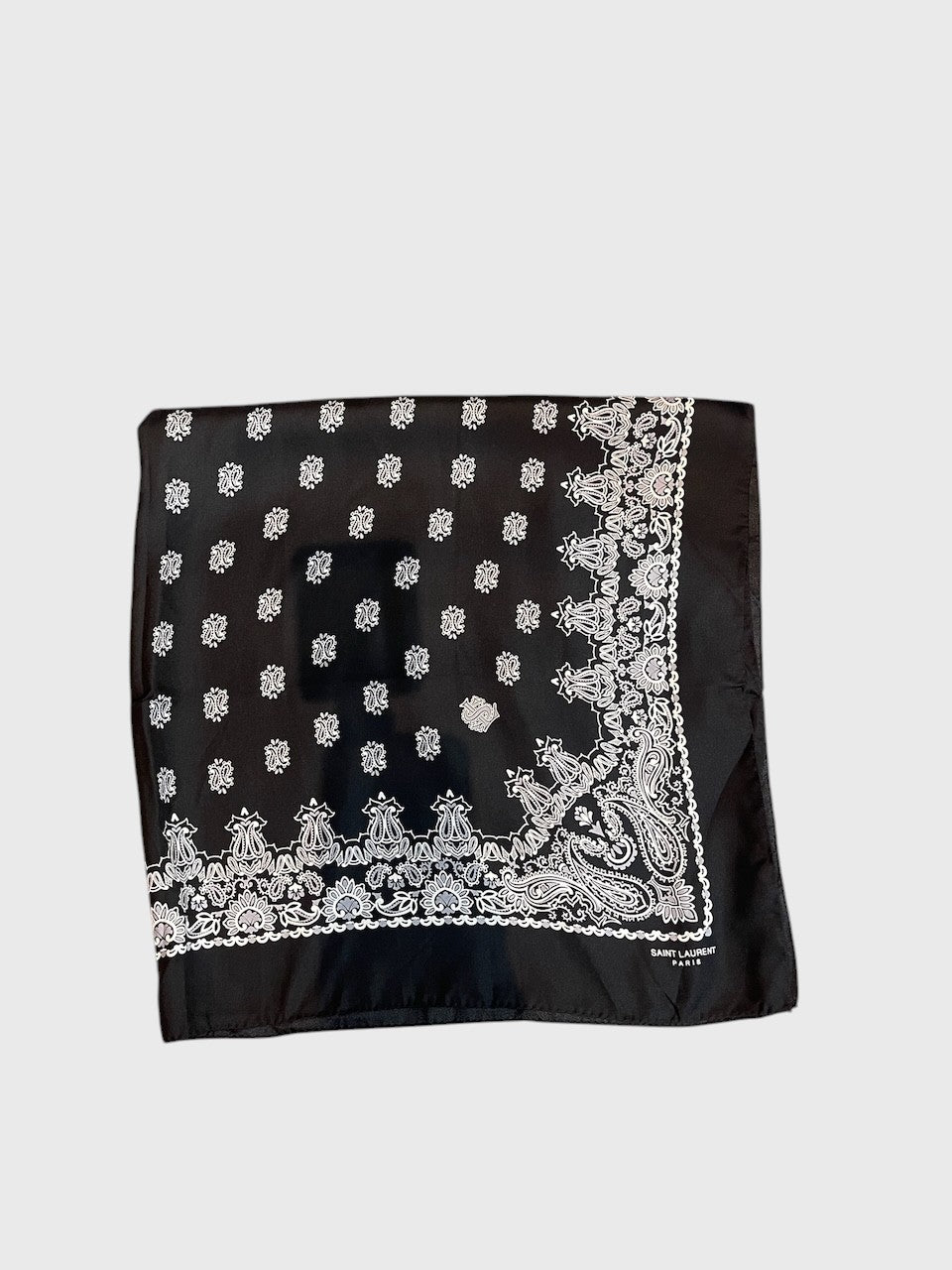 Foulard Saint Laurent bandana noir
