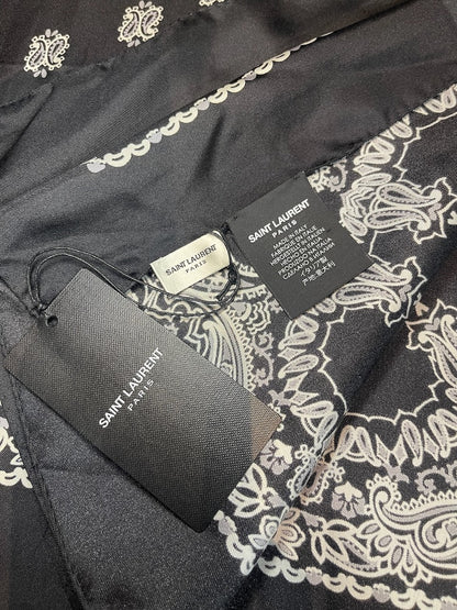 Foulard Saint Laurent bandana noir