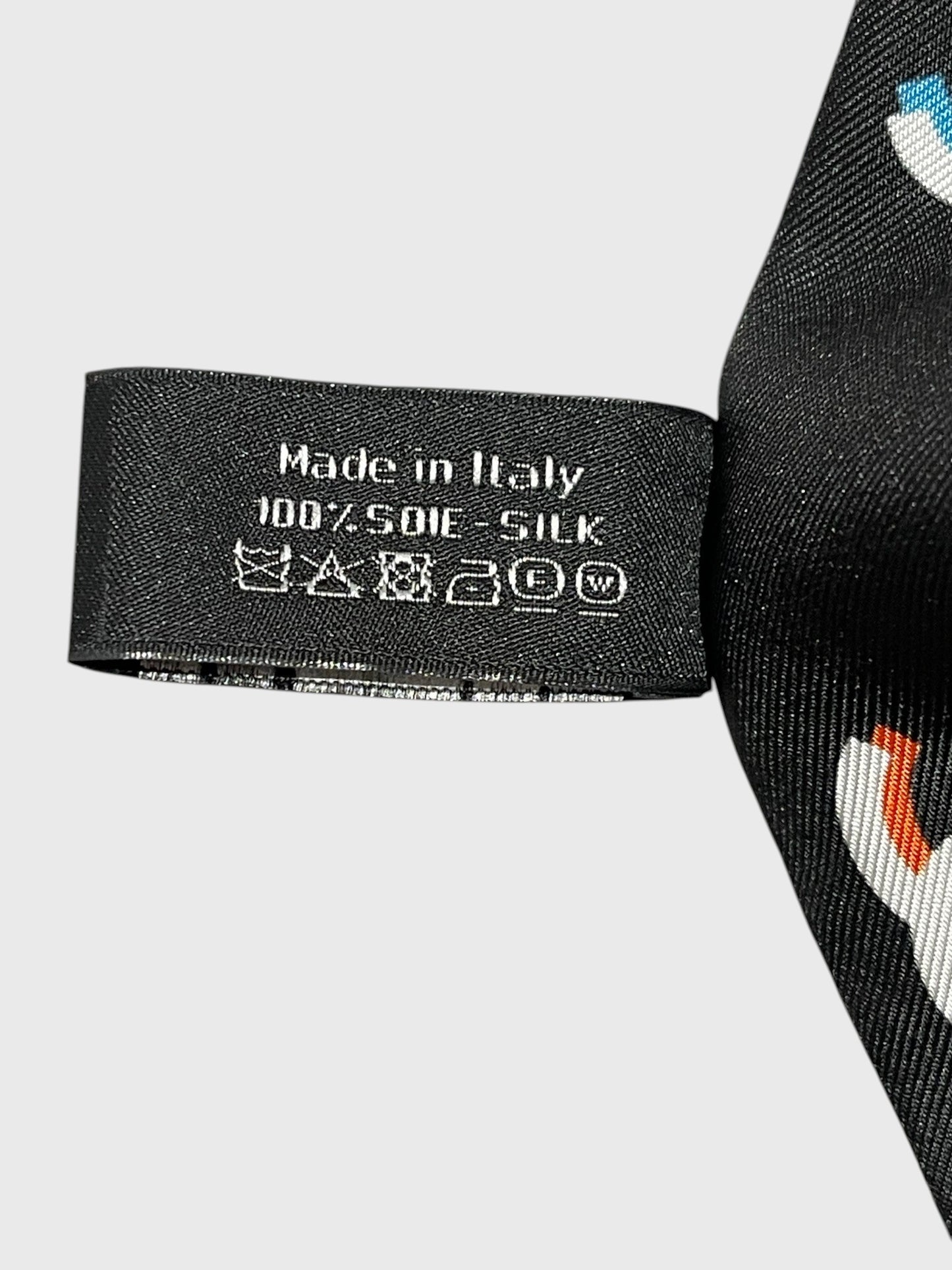 Foulard slim Chanel noir