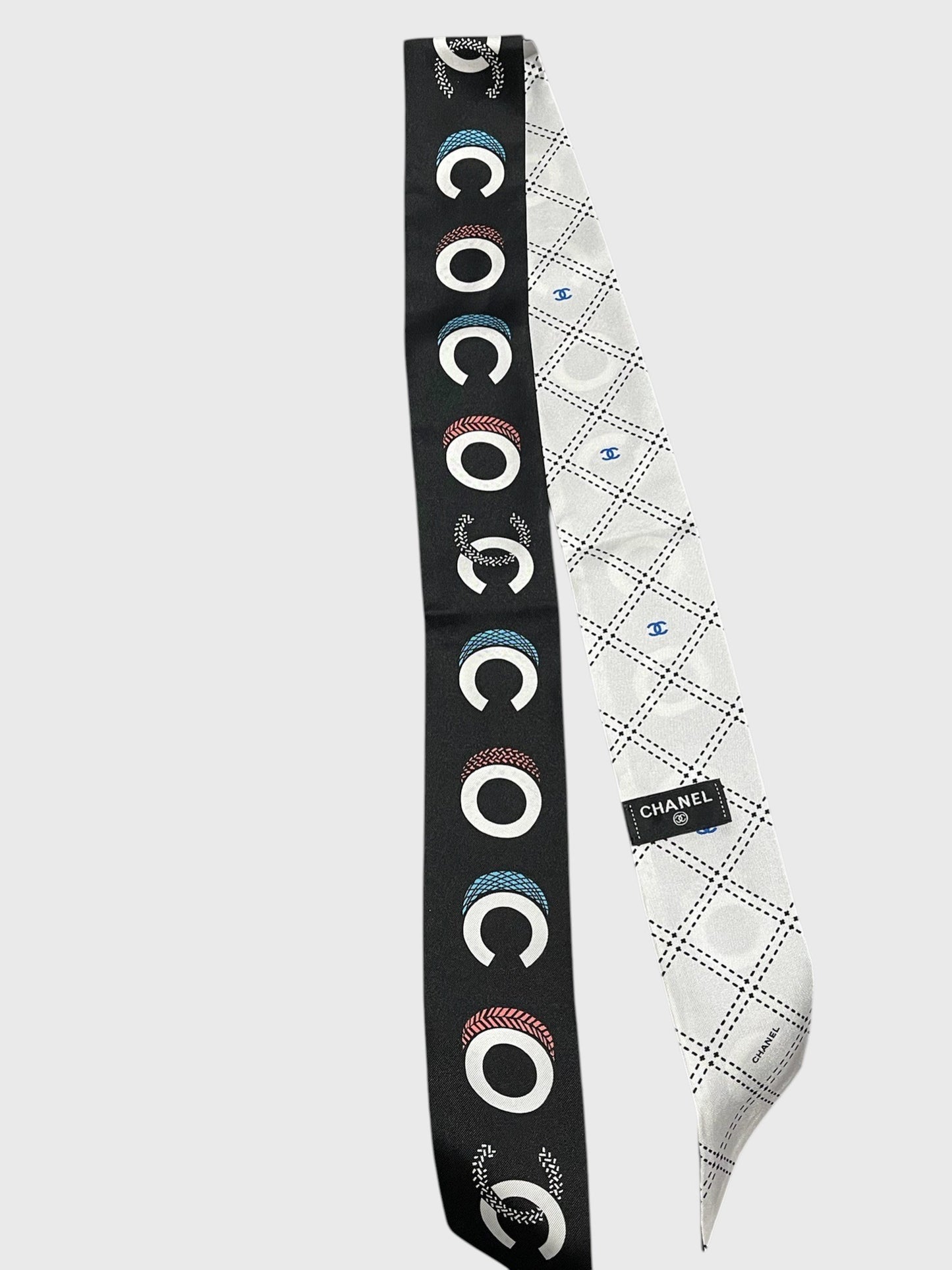 Foulard slim Chanel noir