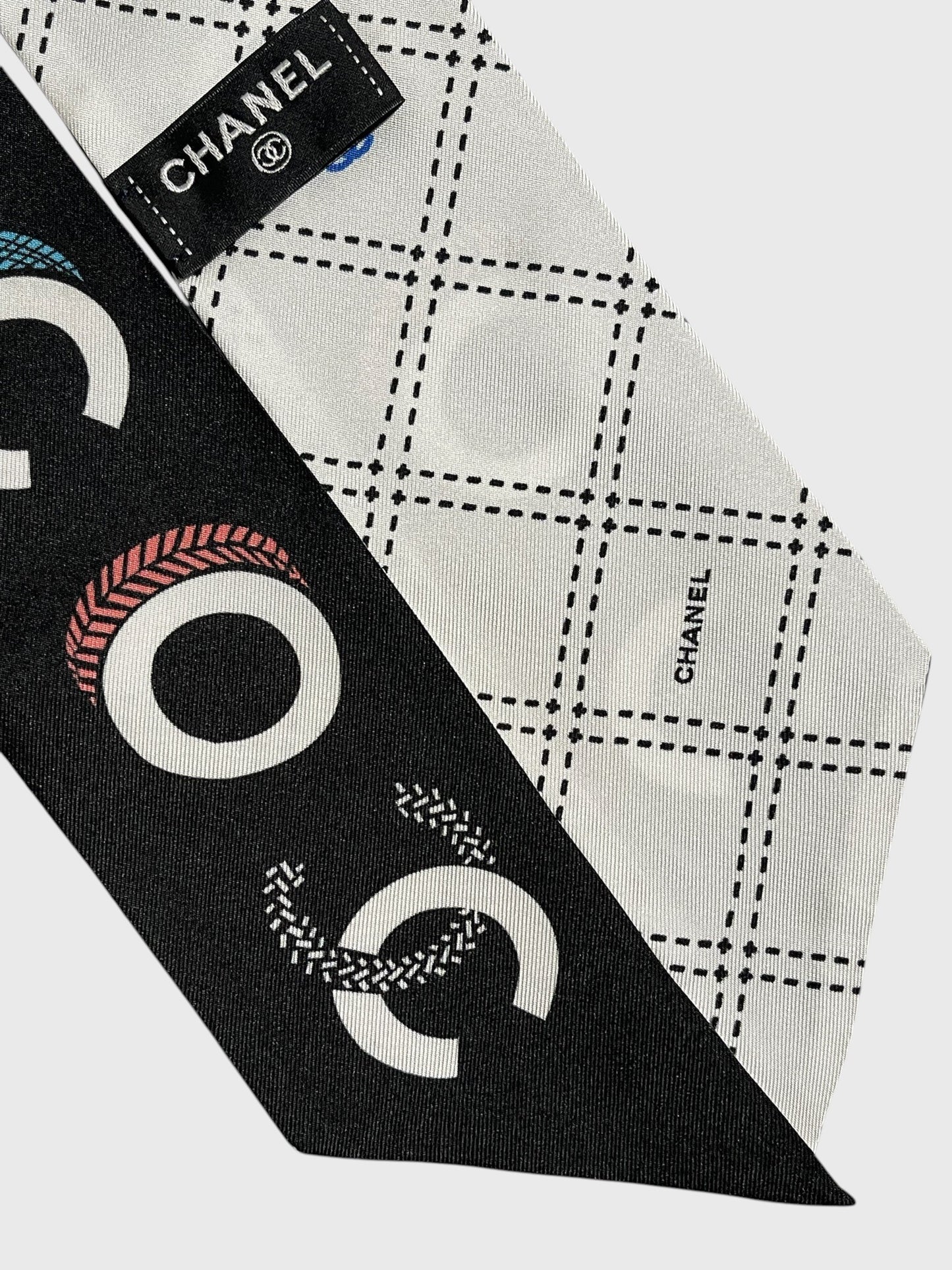 Foulard slim Chanel noir