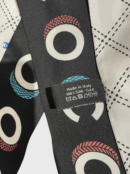 Foulard slim Chanel noir