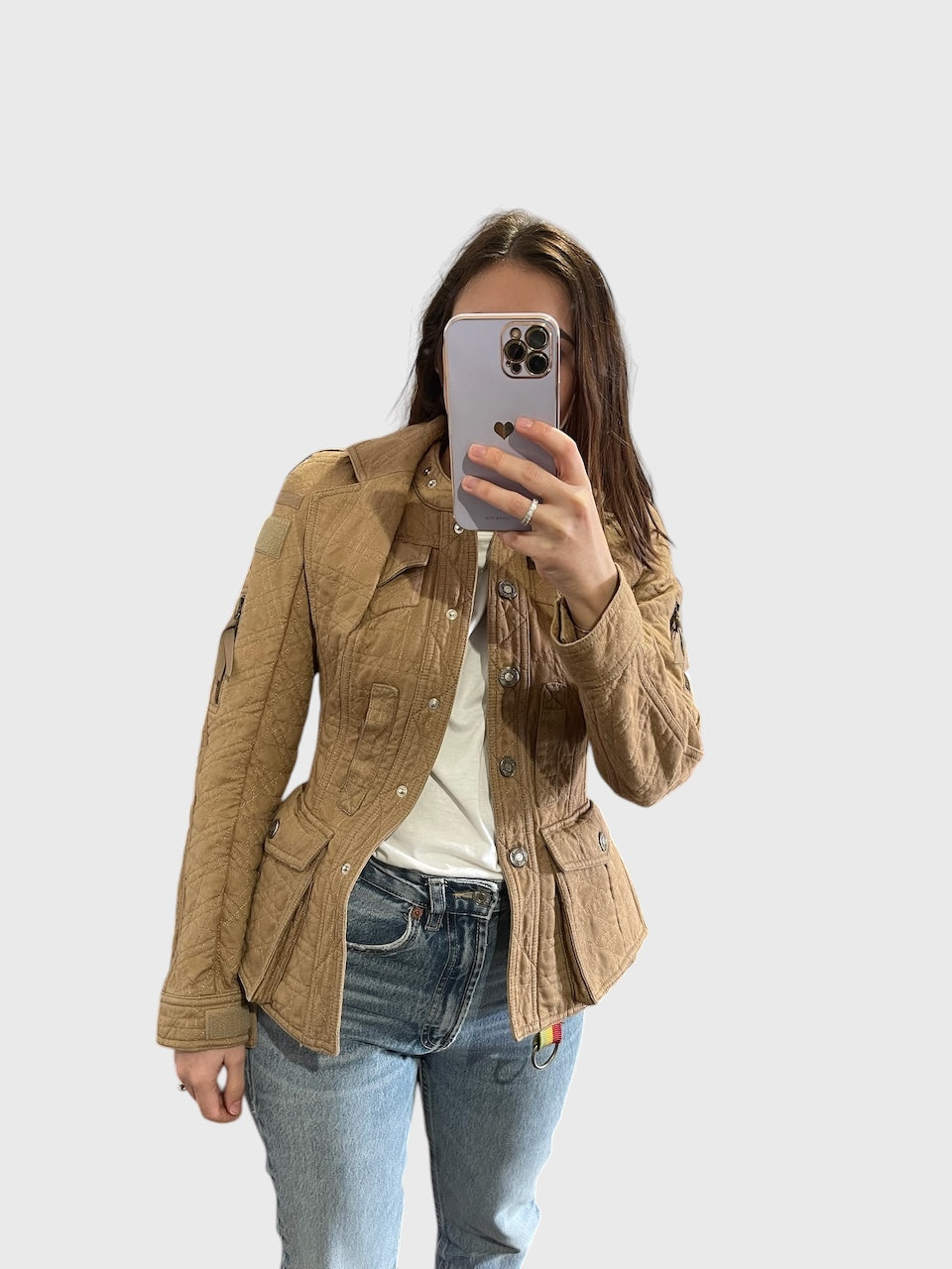 Veste Christian Dior beige Bar T.34