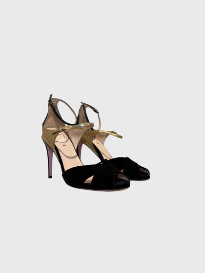 Sandales Fendi noires T.38