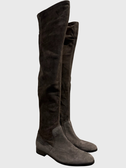 Bottes Sergio Rossi grises T.37,5