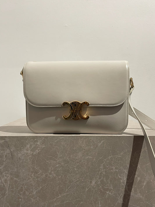 Sac Celine Triomphe blanc