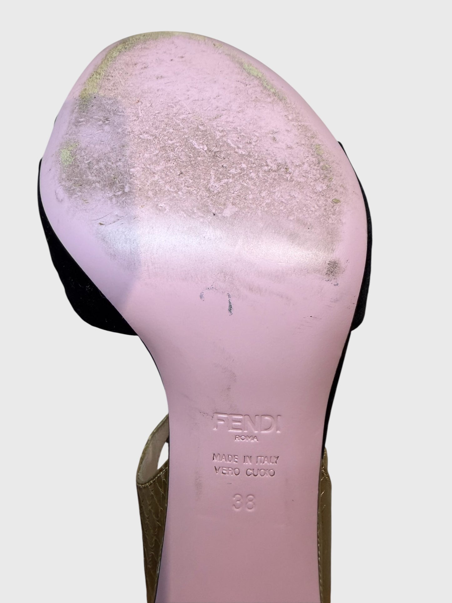 Sandales Fendi noires T.38