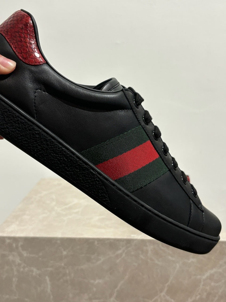 Baskets Gucci Ace noires T.45 NEUVES