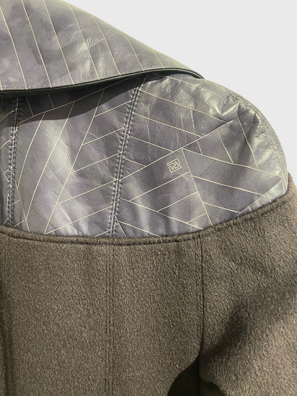 Manteau Fendi marron T.36