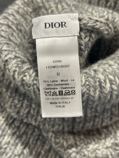 Col plastron Dior gris