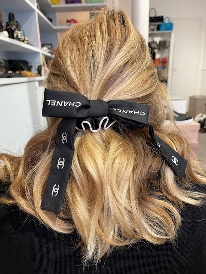 Elastique Chanel noir et blanc