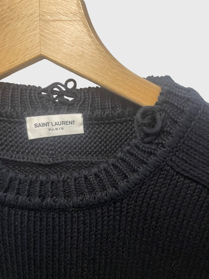 Pull Saint Laurent noir T.S