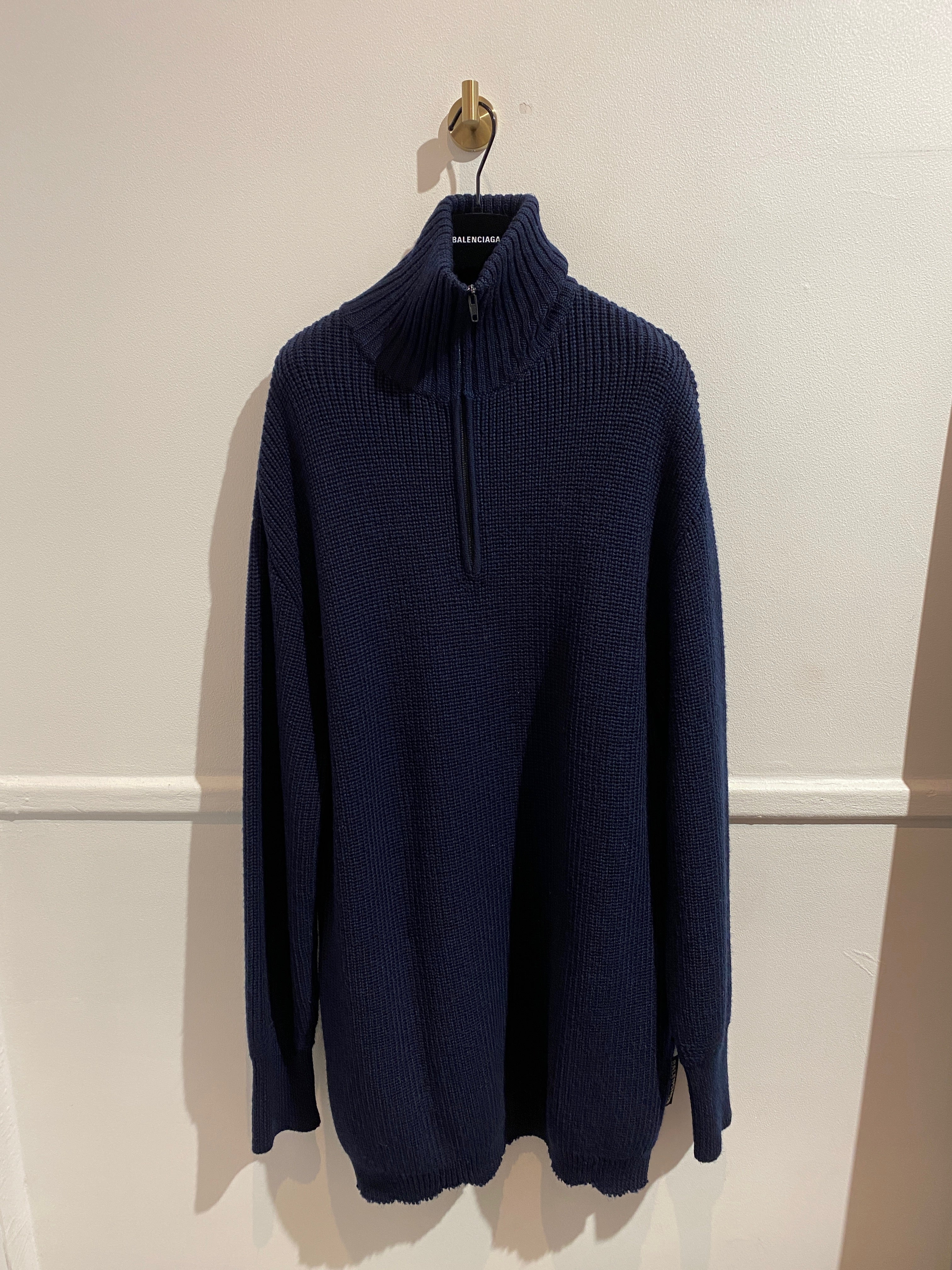 Pull Balenciaga bleu marine T.XL Closet2Closet.Paris