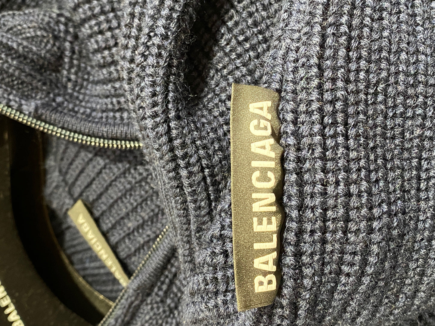 Pull Balenciaga bleu marine T.XL