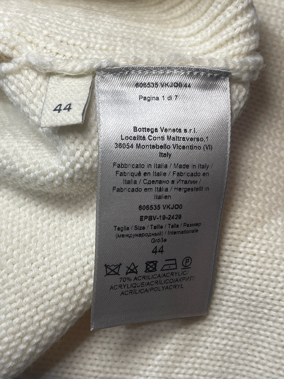 Pull Bottega Veneta écru T.40