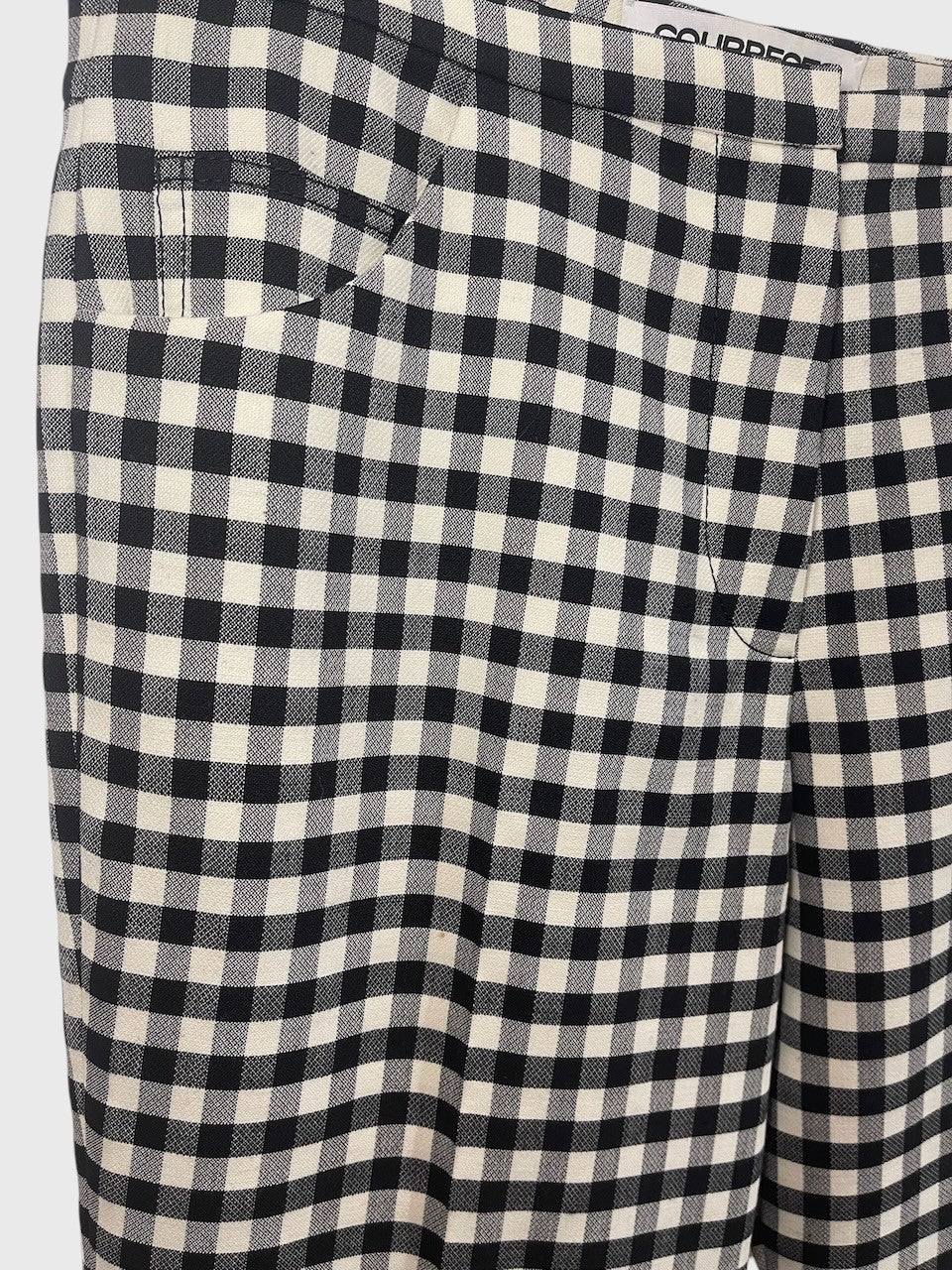 Pantalon Courrèges Vichy T.40