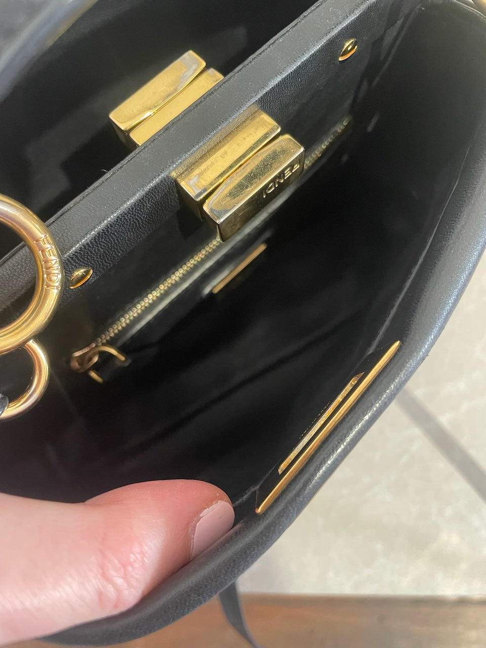 Sac Fendi Peekaboo Mini noir