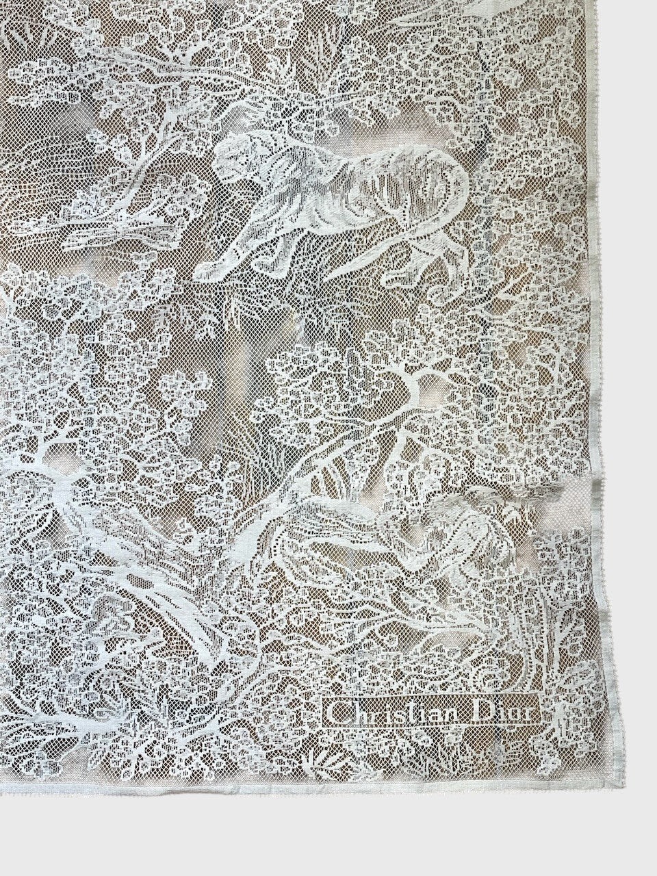 Foulard Dior dentelle blanche