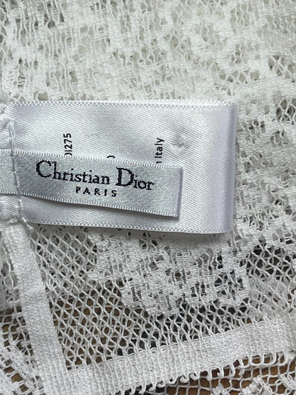 Foulard Dior dentelle blanche