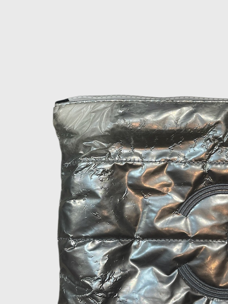 Pochette Chanel argentée