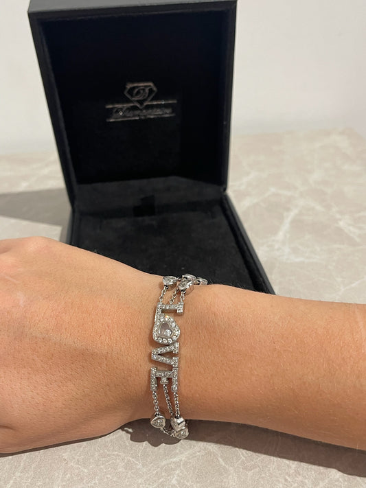 Bracelet Chopard or blanc