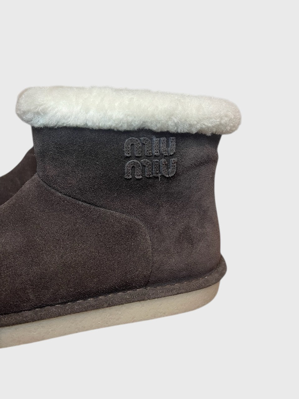 Bottines Miu Miu marron T.38