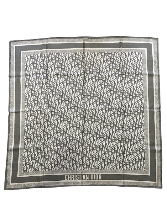 Carré Dior Oblique 90 Diortwin bleu/gris