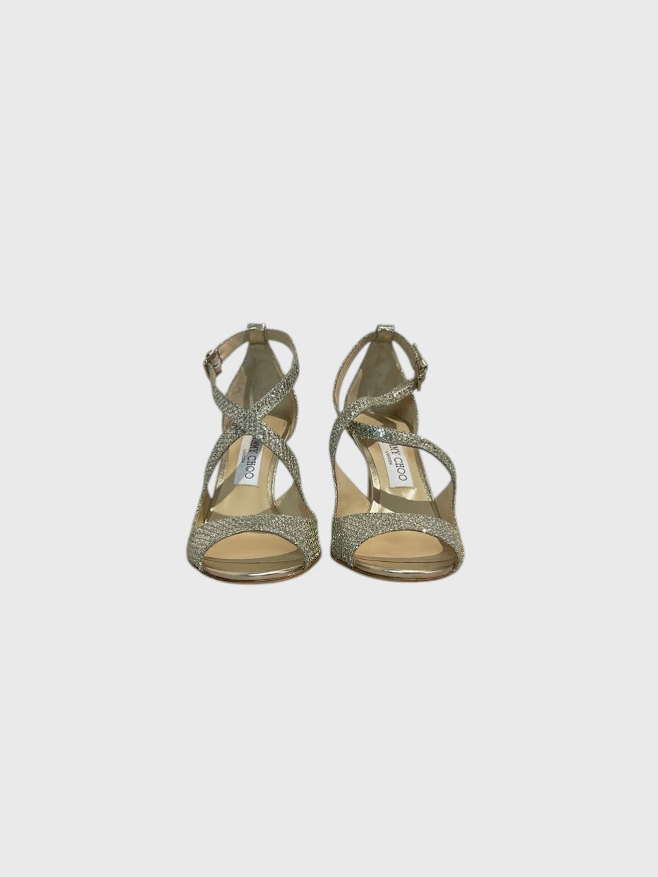 Sandales Jimmy Choo dorées T.38