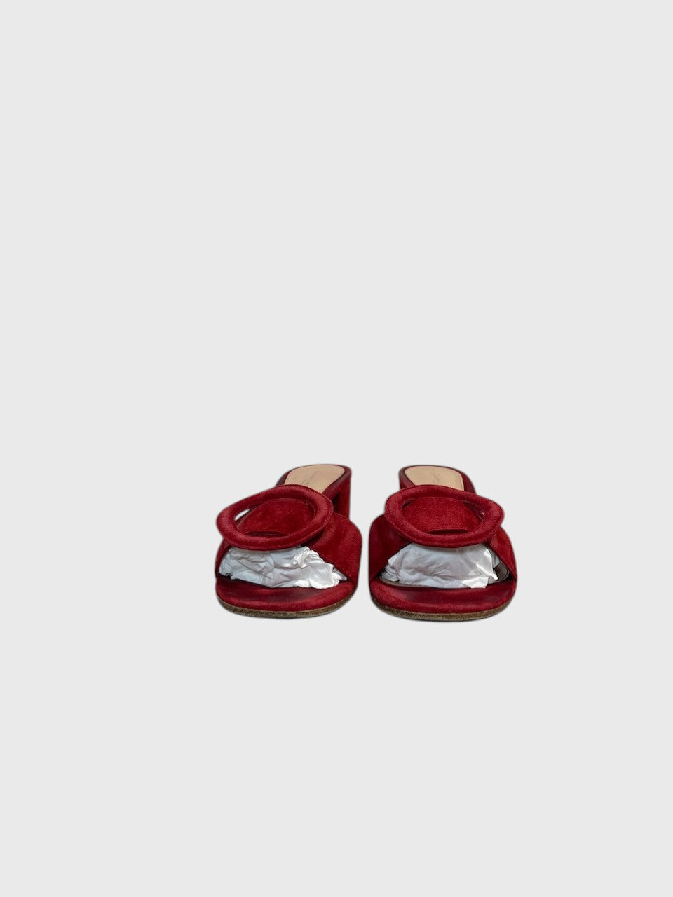 Mules Gianvito Rossi rouge T.37,5