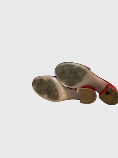 Mules Gianvito Rossi rouge T.37,5