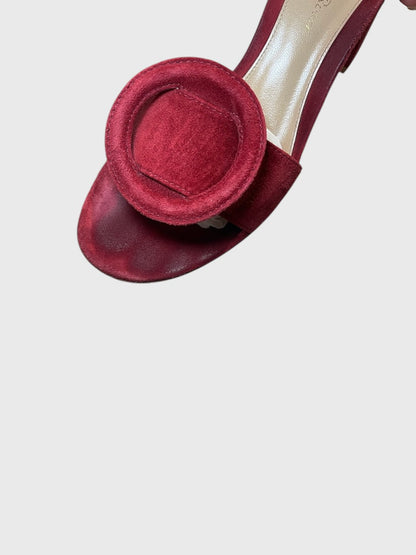 Mules Gianvito Rossi rouge T.37,5