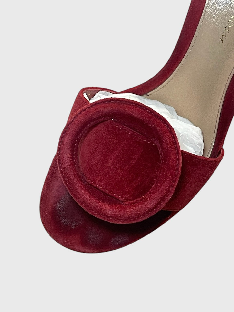 Mules Gianvito Rossi rouge T.37,5