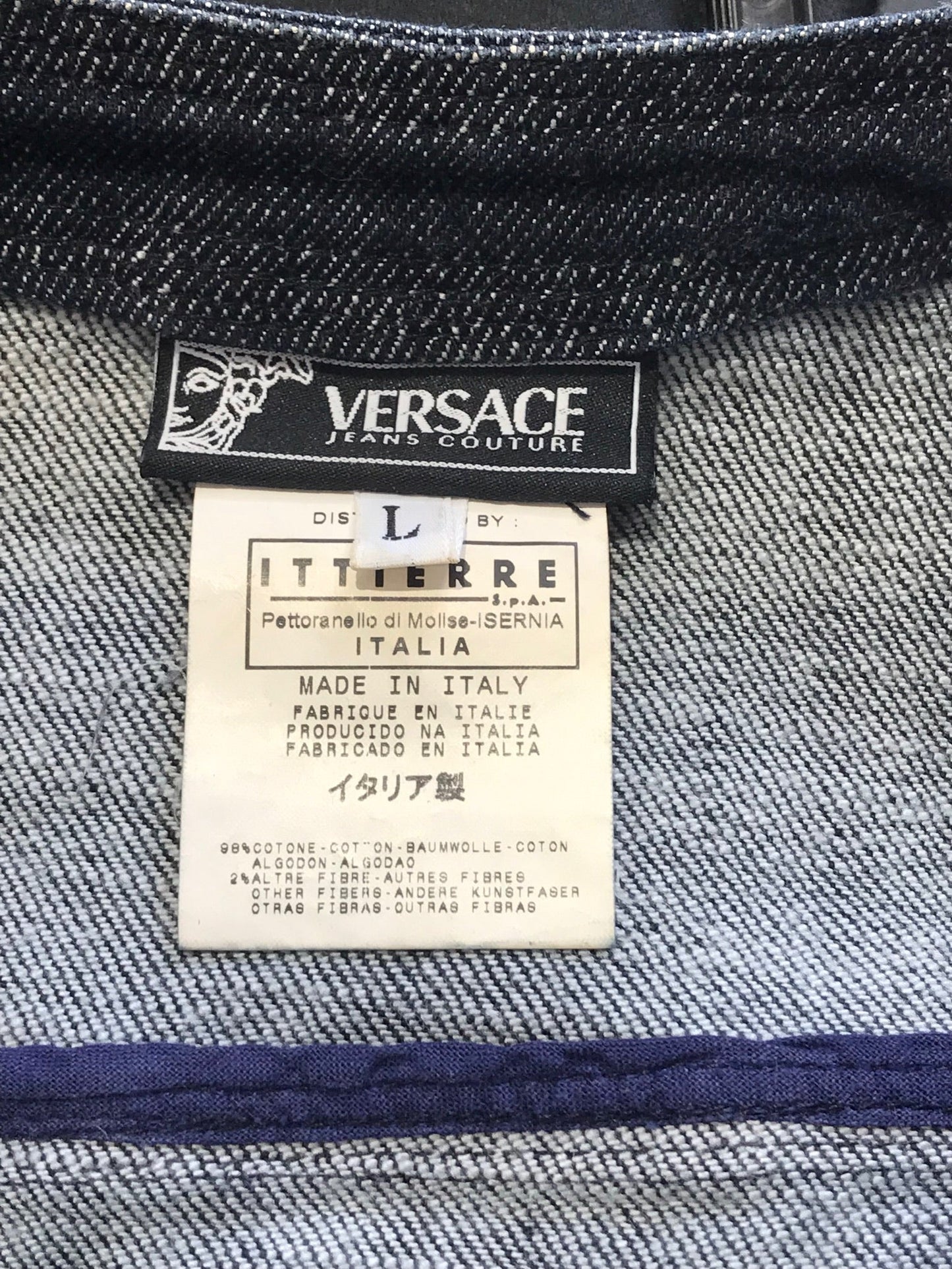 Veste Versace en jeans T.L
