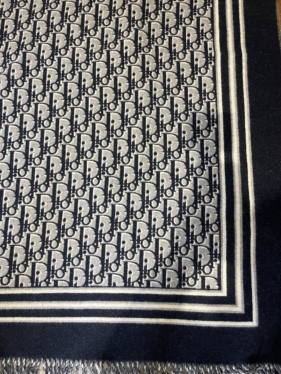Plaid Dior Oblique bleu