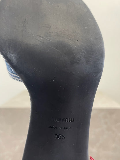 Sandales Miu Miu jeans T.36,5