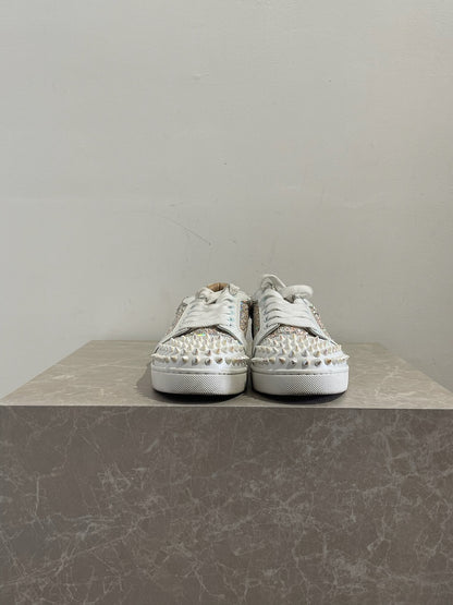 Baskets Christian Louboutin blanches T.35,5