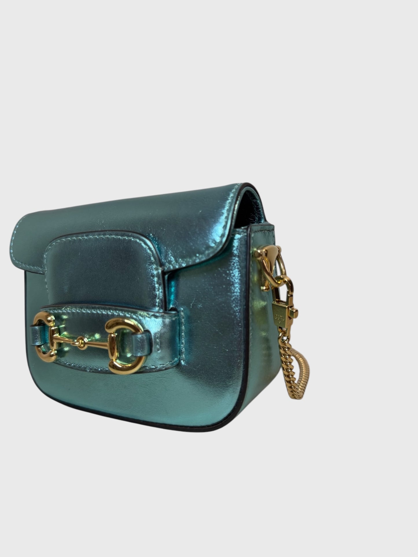 Sac Gucci Horsebit 1955 Nano bleu