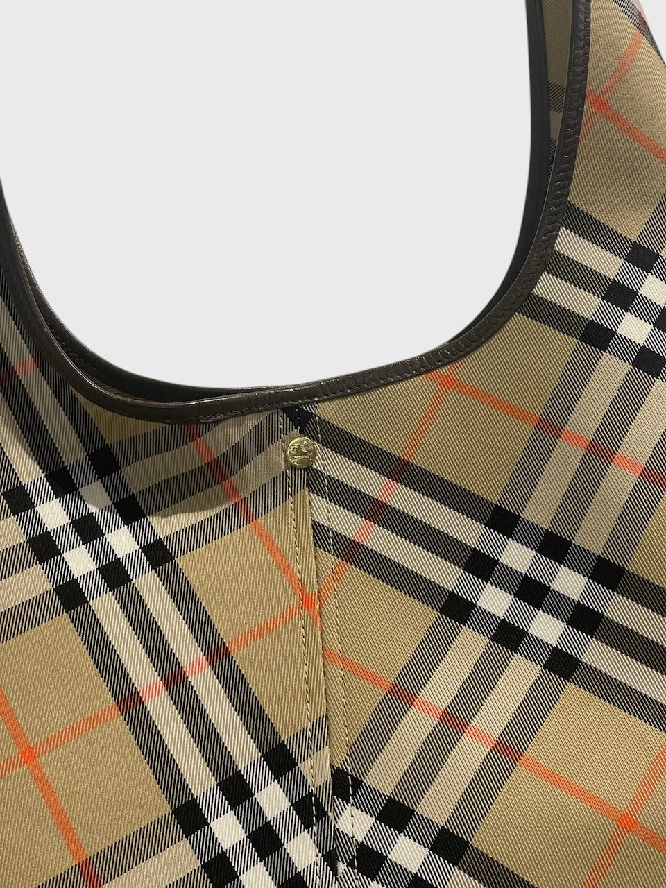 Sac Burberry Hobo à carreaux