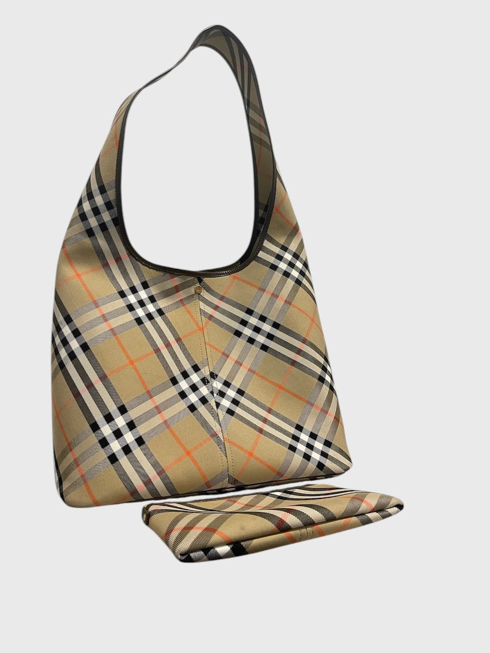 Sac Burberry Hobo à carreaux
