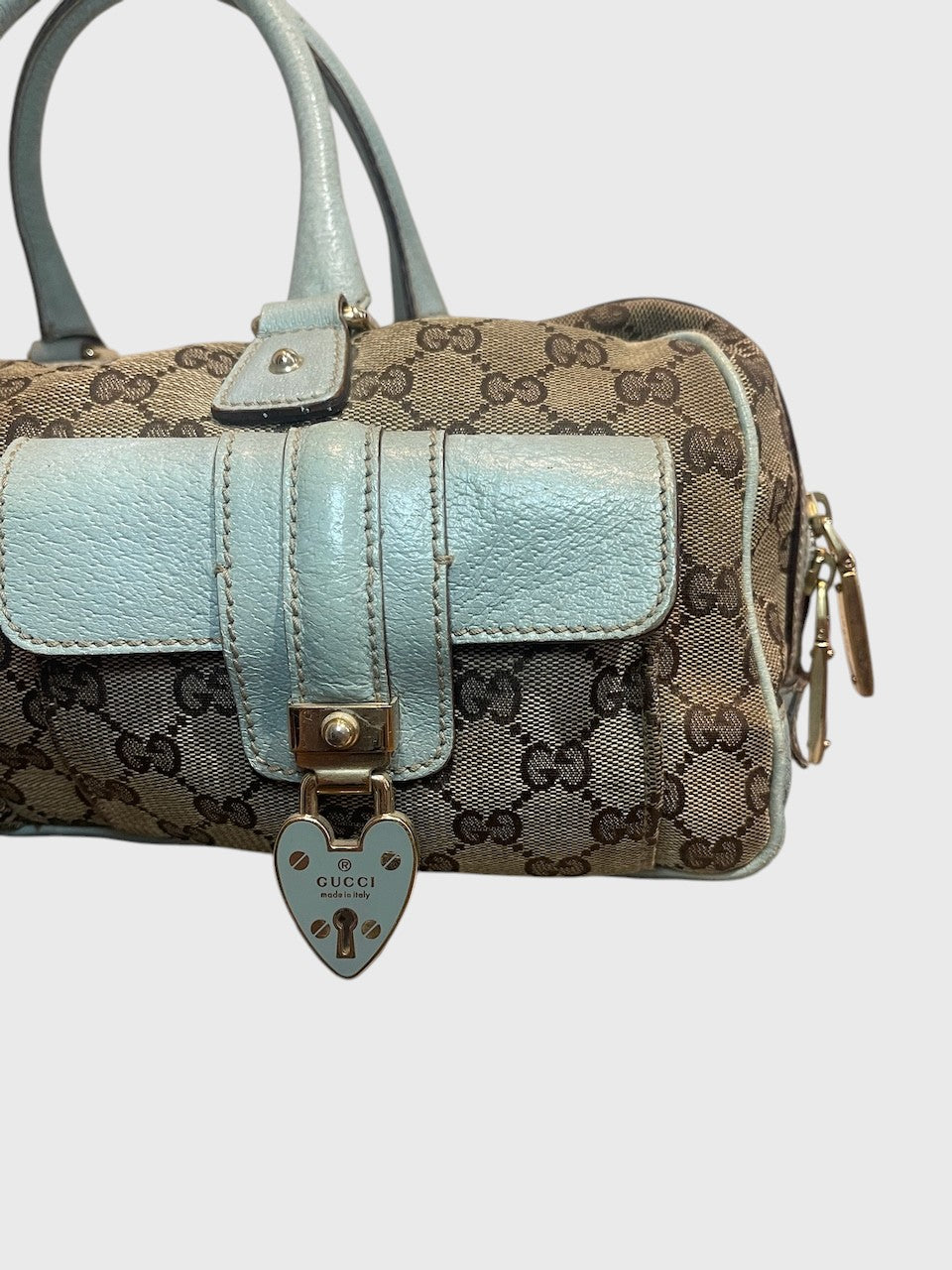 Sac Gucci toile Lock Heart