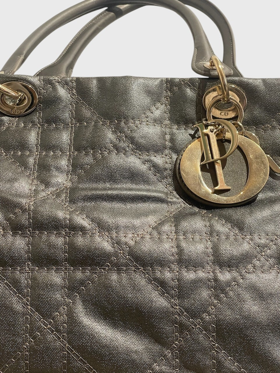 Sac Dior Lady Soft gris