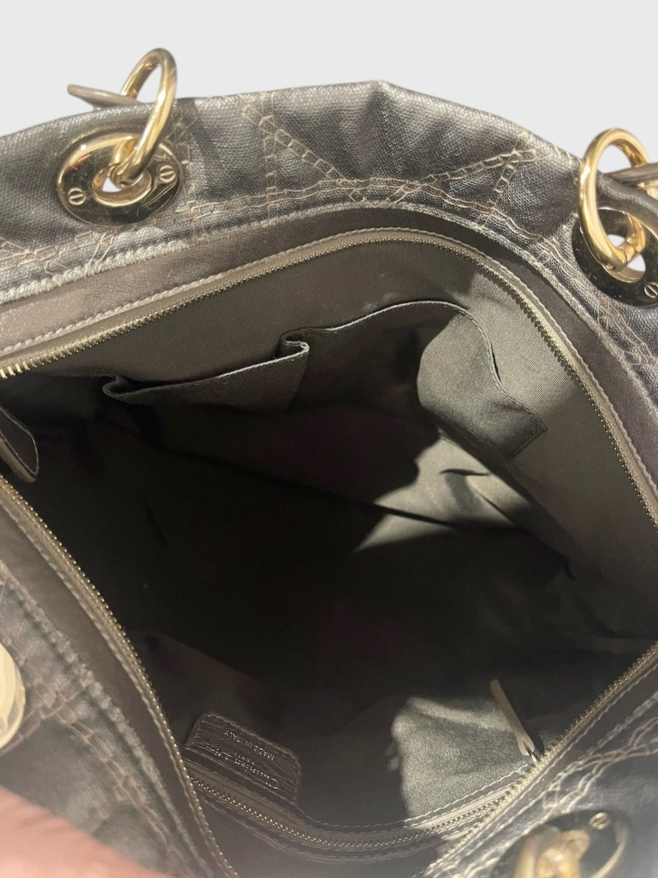 Sac Dior Lady Soft gris