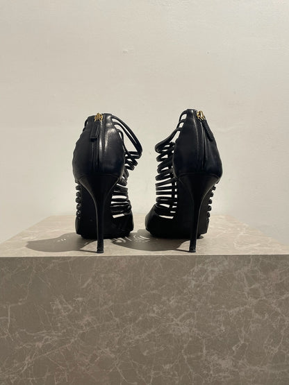 Sandales Gucci noires T.39.5