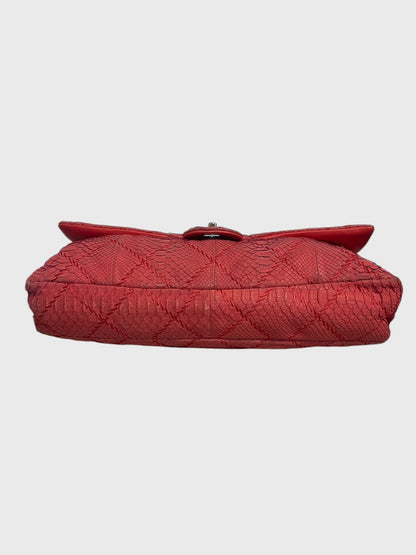Sac Chanel python rouge