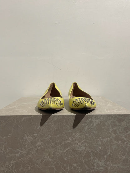 Ballerines Gucci jaune T.39,5