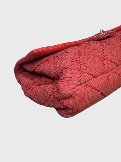 Sac Chanel python rouge