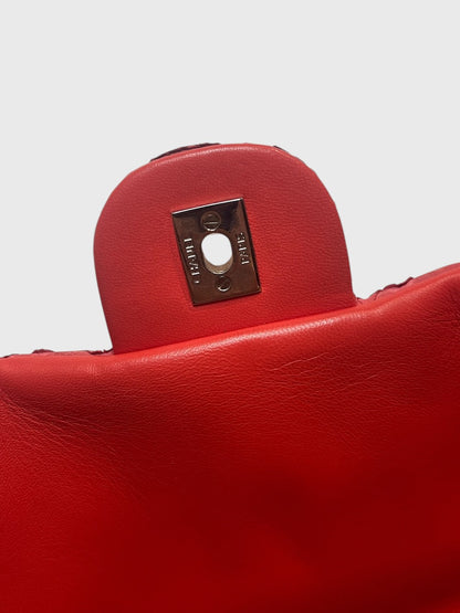 Sac Chanel python rouge