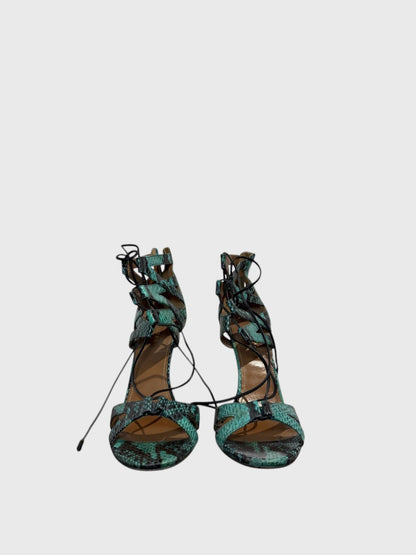 Sandales Aquazzura vertes T.38