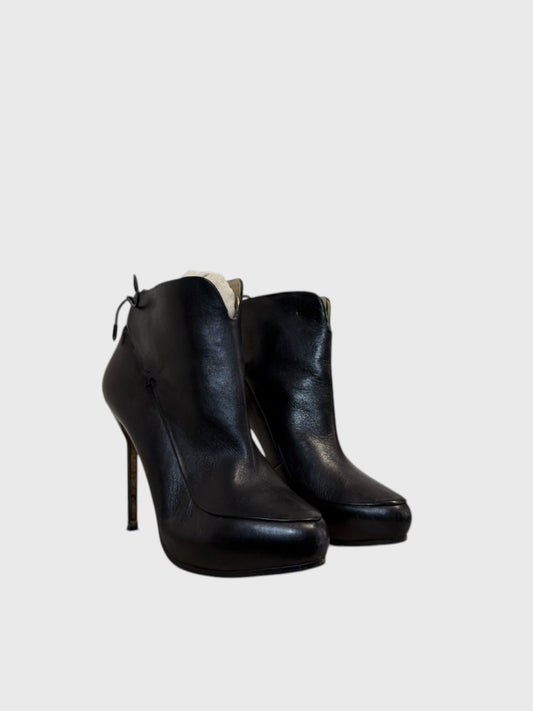 Bottines Aquazzura noires T.38,5